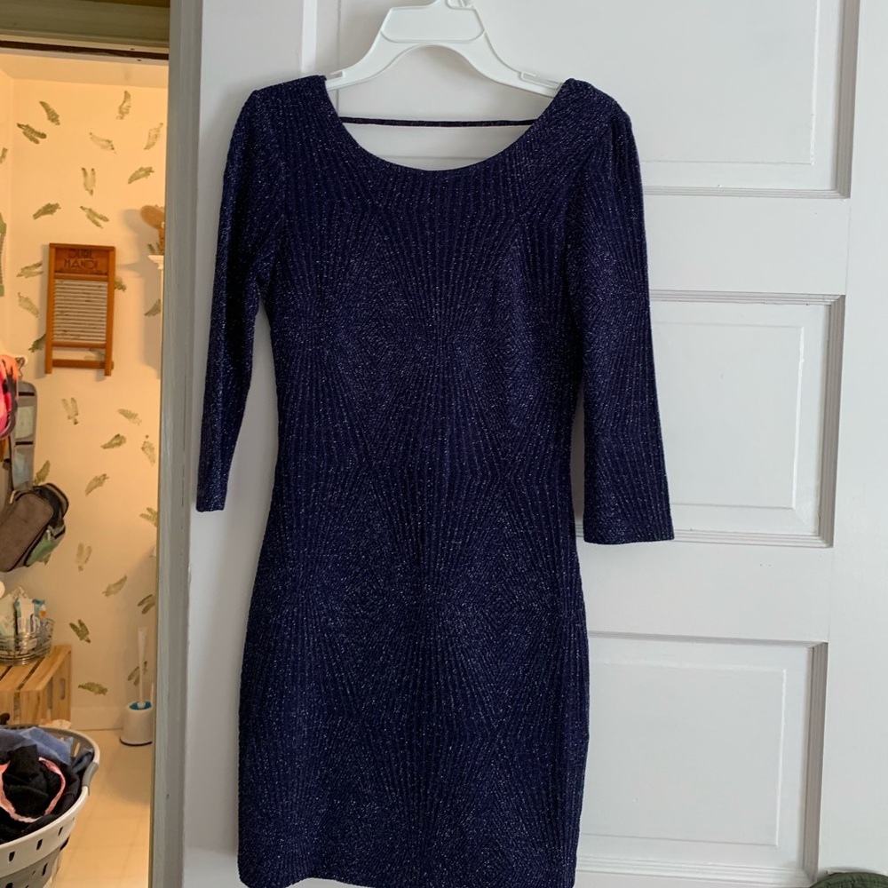 Body con navy blue dress-formal